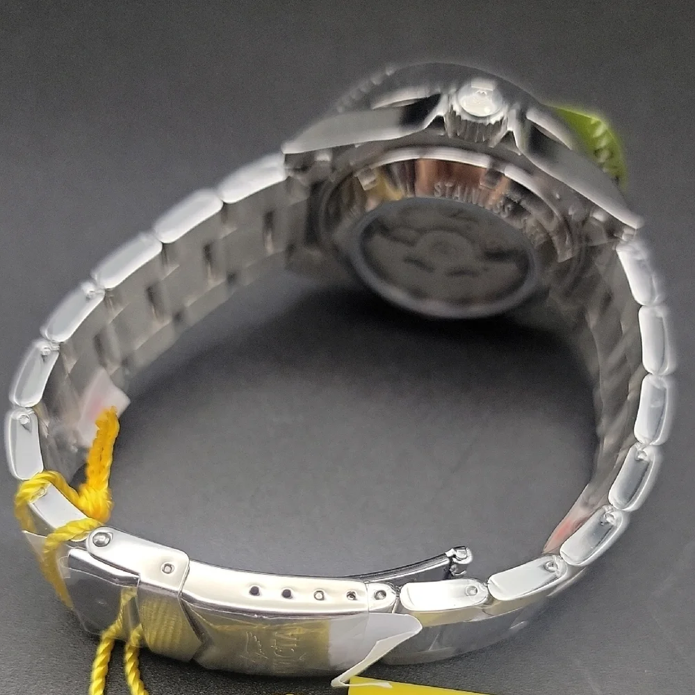 NWT Invicta 89260D Silver and Black Stainless Steel Mens Automatic Dive Watch